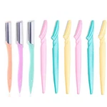 Ztrhyoo Eyebrow Razor 9 Pack, Precision Facial Hair Trimmer For Multicolor. Fixed Price $6.84.