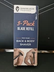 3-PACK Refill For Bakblade 1.0 Back And Body Shaver. Fixed Price $16.50.