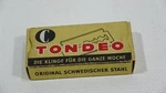Vintage Tondeo Box Of 10 Straight Edge Blades - Made Germany Swedish Steel. Fixed Price $16.48.