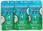 Skintimate Coconut Delight Blade Disposable RAZORS-4 Count (lot Of 3). Fixed Price $11.99.