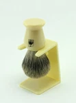 Gbs Pure Badger Faux Ivory Shaving Brush With Free Stand. Fixed Price $16.95.
