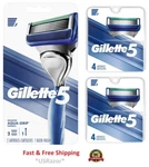 10 Razor Blades Shaver Handle 4 8 Refill Cartridge Made Usa. Fixed Price $29.49.
