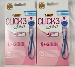 2X Boxed Bic Click 3 Soleil Women's Razors Handle Plus 12 Cartridges Total. Fixed Price $16.99.