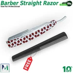 Professional Barber Hair Shaving Razor Straight Edge Folding & Comb Free. Fixed Price $17.89.