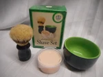Van Der Hagen Premium Shave Set Includes Deluxe Soap + Bowl Boar Brush. Fixed Price $14.24.