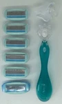 6 Schick Hydro Silk Sensitive Care Refills, Shower Hanger, Free Razor Handle Fs. Fixed Price $21.99.