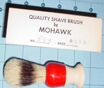 Vintage Mohawk Shaving Brush No. 3-338 Barber Supply Grooming Tool Canada Nos. Fixed Price $24.95.