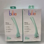 2X Billie Minty Razor Starter Kit 1 Handle, Refills, Magnetic Holder. Fixed Price $17.88.