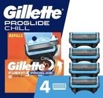 Gillette Fusion 5 Proglide Chill Razor Blade Refills - 4 Cartridges. Fixed Price $13.99.