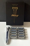 Dorco Pace 7 Blades Premium Razor Gift Set For Men Handle + 8 Refill Cartridges. Fixed Price $25.95.