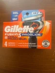 Gillette Fusion 5 Proglide Chill Razor Blade Refills 4 Cartridges. Fixed Price $12.99.