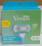 Gillette Venus Extra Smooth Ladies Razor Cartridges 6 Count. Fixed Price $21.99.