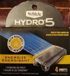 Schick Hydro 5 Energize Razor Blade Refills 4CT One Box Nib Factory Sealed. Fixed Price $11.99.