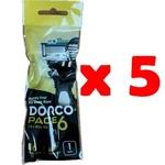Dorco Disposable Razor, 6, Blade Shaving System, SXA100 - 5PCS. Fixed Price $15.99.