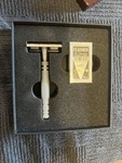 Feather All Stainless Steel Safety Razor. Fixed Price $140.00.