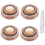 Facial Hair Remover Replacement Heads For 5 Piece Set, 4 Pcs Rose Gold. Fixed Price $13.91.