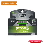 Xtreme 5 Pivotball Razor Refills Men - 4 Cartridges With Comfortable Blades. Fixed Price $11.99.
