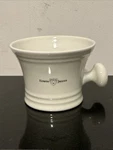 Edwin Jagger Ivory Porcelain Shaving Bowl With Handle For Cream/soap Euc. Fixed Price $29.90.