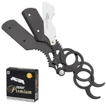 G4 Vision Universal Replaceable Half Blade Straight Razor With White Black. Fixed Price $19.78.