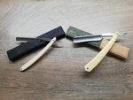 Vtg Two French Medaille D'argent 69 Thiers-issard Barber Straight Shaving Razor. Fixed Price $159.00.