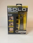Micro Touch Solo Titanium Grooming Trimmer For Men - Black New. Fixed Price $28.99.