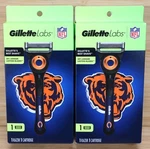 Gillette Labs Nfl Chicago Bears Razor 7 Cartridge (set Of 2). Fixed Price $19.50.
