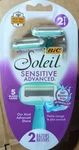 Bic Soleil Sensitive Disposable Razors For Women - 2 Pack, New. Fixed Price $5.50.