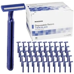 Mckesson Disposable Razors Count Twin Blade 1 (pack Of 50), Blue. Fixed Price $23.69.