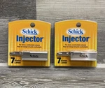 Lot Of 2 Schick Injector 7 Packs - 14 Blades Total New Still Sealed. Fixed Price $16.99.