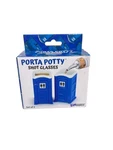 Porta Potty Shot Glasses Set Of Blue 2OZ Funwares Novelty Drinking Gift. Fixed Price $9.99.
