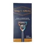 King C Gillette 5 Shaving & Edging Razor Navy Handle + 2. Fixed Price $10.99.