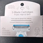 Lot Of 2 Cvs Beauty Intimate 3-BLADE Pubic Hair & Skin Cartridges. Fixed Price $10.99.