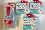 Schick Intuition Plus Razor With 3 Packs Of (total 11 Cartridges). Fixed Price $26.99.