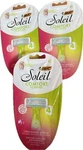 3 Packs, Bic Soleil Bella Women's Razor Blades Flexible Sun Twist Scent Ct. Fixed Price $21.00.