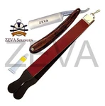 Straight Cut Throat Shaving Razor Leather Sharpening Strop Strap & Dovo Paste. Fixed Price $400.00.