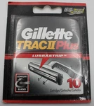 Gillette Trac Ii Plus Cartridges 10 Count Lubrastrip Twin Blades Refill Pack New. Fixed Price $17.99.