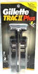 Gillette Trac 2 Plus 1 Handle Cartridges Look At Ad Pics. Fixed Price $79.98.