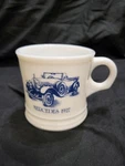 Vintage White Milk Glass 1927 Mercedes Surrey Shaving Mug Cup. Fixed Price $10.19.