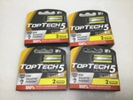 4 Pk Toptech Ultra 5 Razors Replaceable Cartridges Blade 8 Gillette Fusion. Fixed Price $22.00.