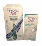 Schick Hydro Silk Bundle- Razor With Extra Cartridge, & Waxing Strips Kit. Fixed Price $25.99.