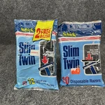 Vintage 1990 Schick Slim Twin Disposable Razors Packs 22 Total New Made Usa. Fixed Price $40.00.