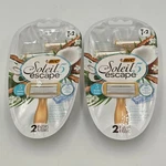 Bic Soleil Escape Women's Two Disposable Razors W/ 5 Blades Sandalwood & Coconut. Fixed Price $18.99.