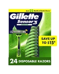 Gillette SENSOR3 Sensitive Men's Disposable Razor, 24 Ct.. Fixed Price $62.63.