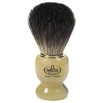Omega Shaving Brush Black Badger With Resin Handle Holder.. Fixed Price $33.59.