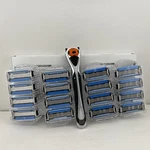 Amazon Basics 5-BLADE Motionsphere Mens Razor *read More* Handle 16 Cartridges. Fixed Price $16.79.