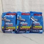 3 Pack Gillette SENSOR2 Base Fixed Head Men's Disposable Razors 18CT (54 Total). Fixed Price $30.00.