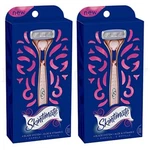 Skintimate Razor 4 Blades System With Aloe & Vit Lot Of 2 Sets. Fixed Price $18.99.