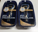 Lot Of Gillette Fusion Proglide Razor Handle +2 Cartridges Sealed Olympic Gold. Fixed Price $41.95.