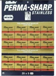 Gillette Perma Sharp Stainless Double Edge Razor Blades 100 Count Made Russia. Fixed Price $24.95.