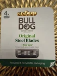 Bull Dog Original Steel Blades 5 Cartridges For Men 4 Count Shave Shaving. Fixed Price $9.95.